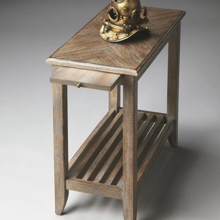 Butler Specialty Loft Transitional Chairside Table In Dusty Trail