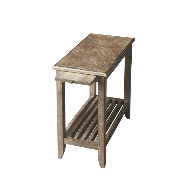 Butler Specialty Loft Transitional Chairside Table In Dusty Trail