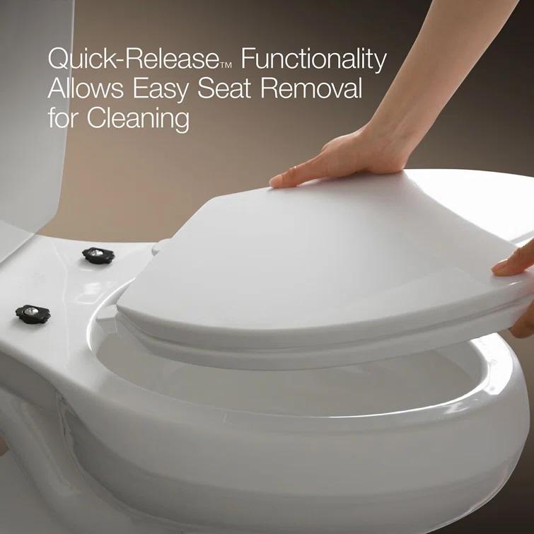 Stonewood Quiet-Close Compression-Molded Wood Toilet Seat