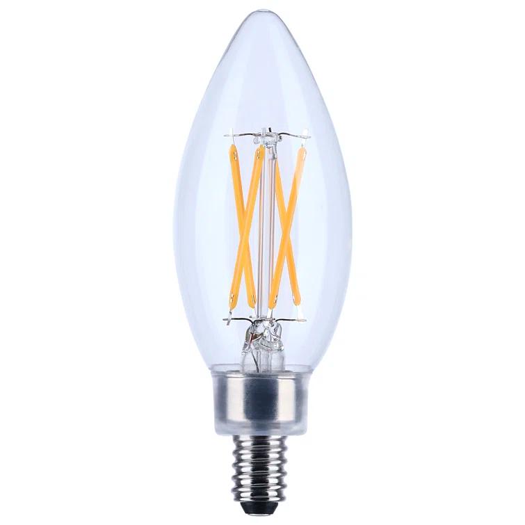 75 Watt Equivalent B11 E12/Candelabra Dimmable 3500K LED Bulb