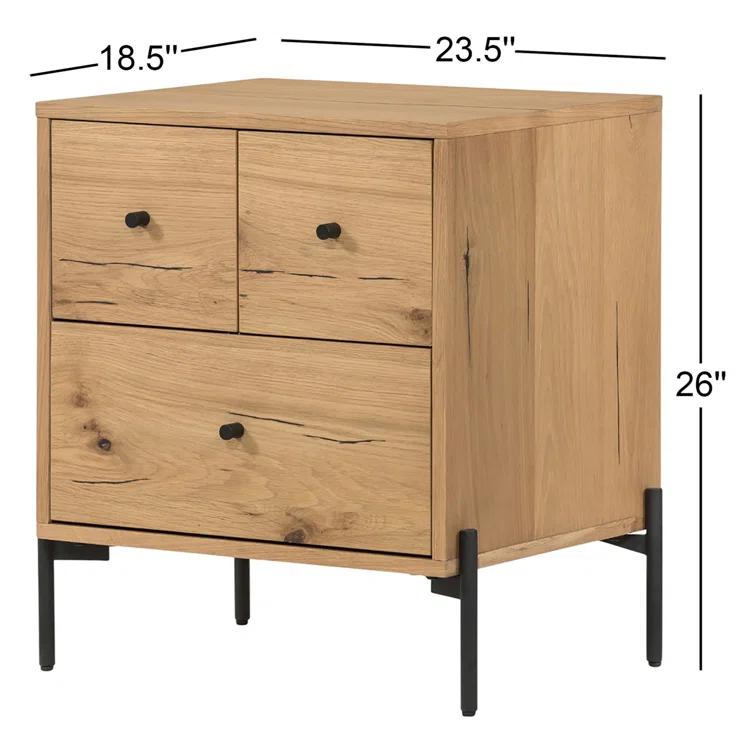 Aceton 3 - Drawer Nightstand