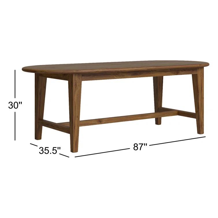 Ender Oval Dining Table (86.5"- 110.5")
