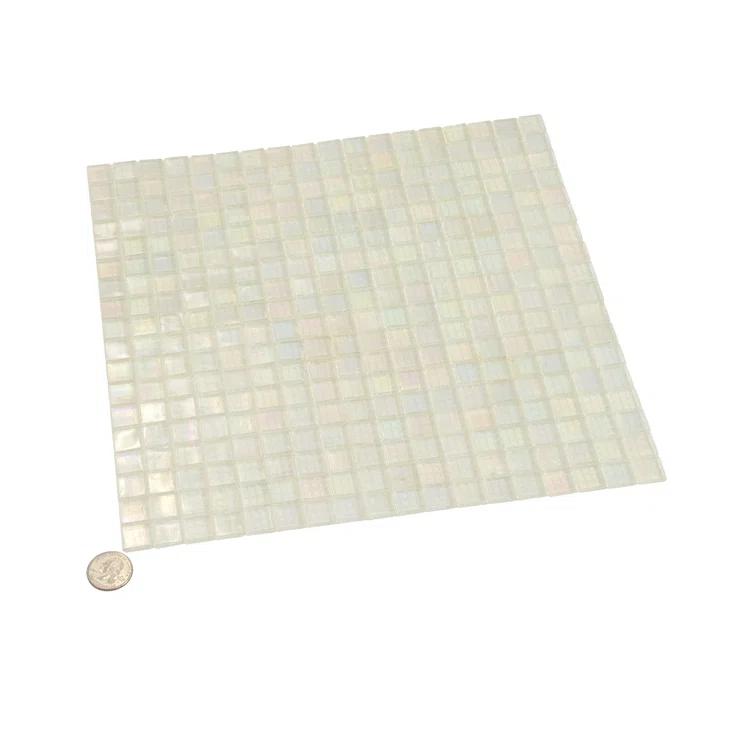Skosh 0.6" x 0.6" Glass Grid Mosaic Wall & Floor Tile