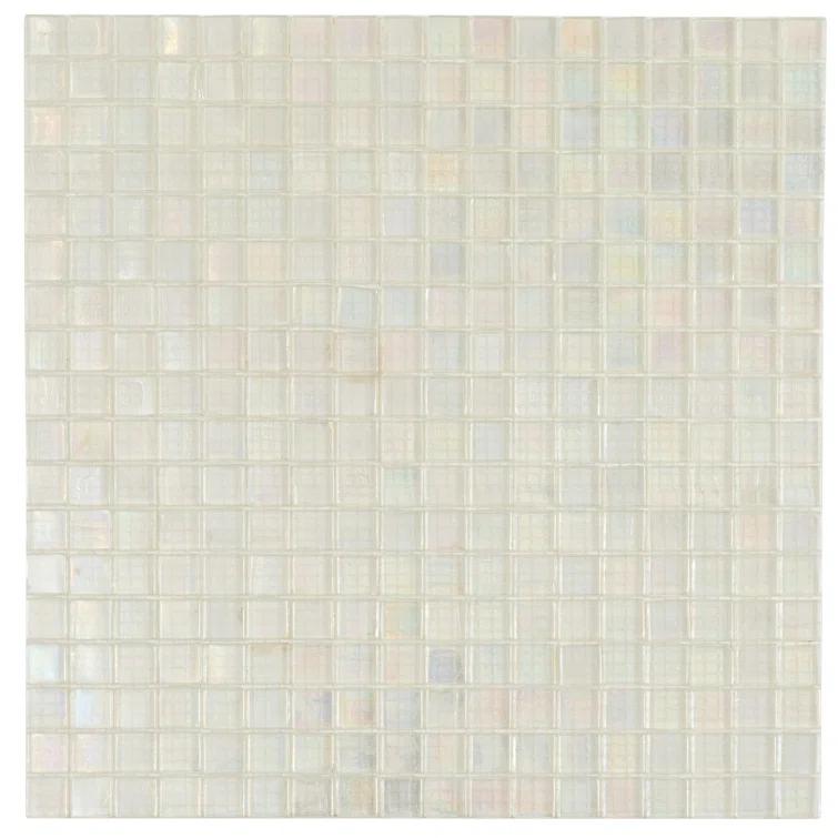 Skosh 0.6" x 0.6" Glass Grid Mosaic Wall & Floor Tile