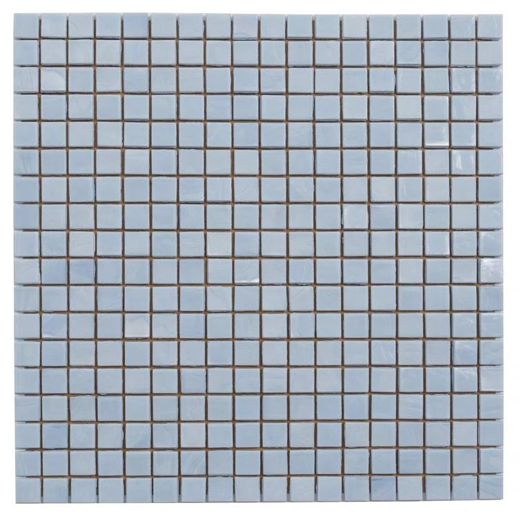 Skosh 0.6" x 0.6" Glass Grid Mosaic Wall & Floor Tile