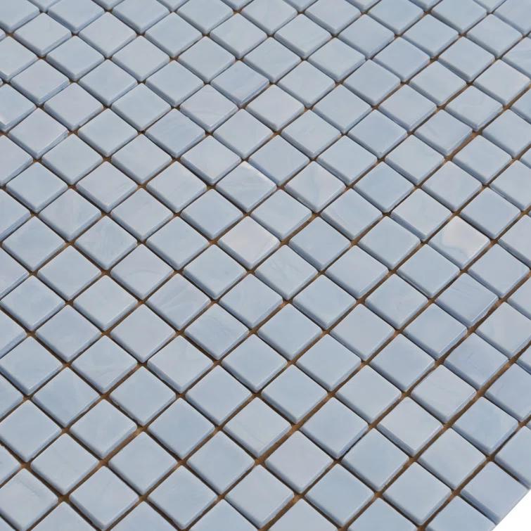 Skosh 0.6" x 0.6" Glass Grid Mosaic Wall & Floor Tile