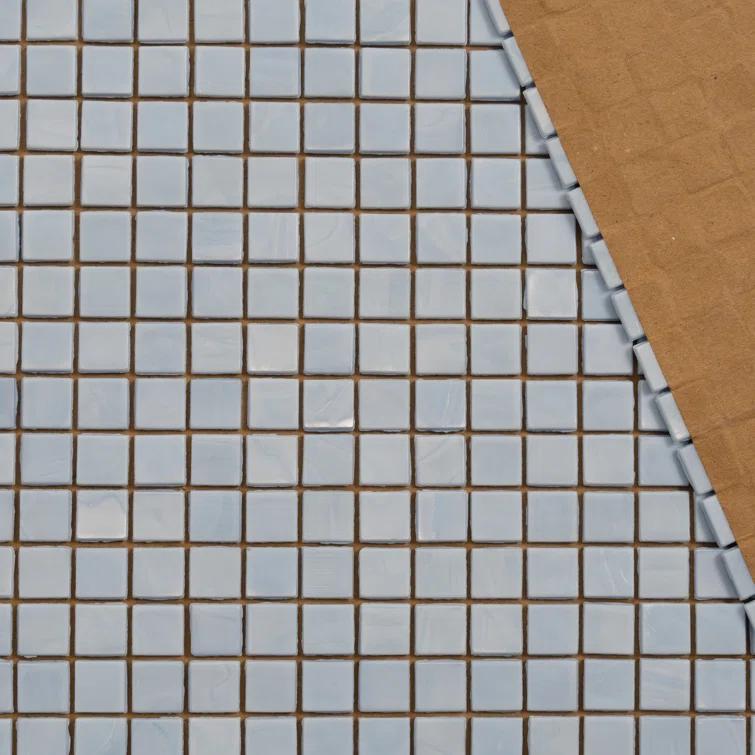 Skosh 0.6" x 0.6" Glass Grid Mosaic Wall & Floor Tile