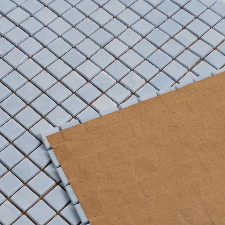 Skosh 0.6" x 0.6" Glass Grid Mosaic Wall & Floor Tile