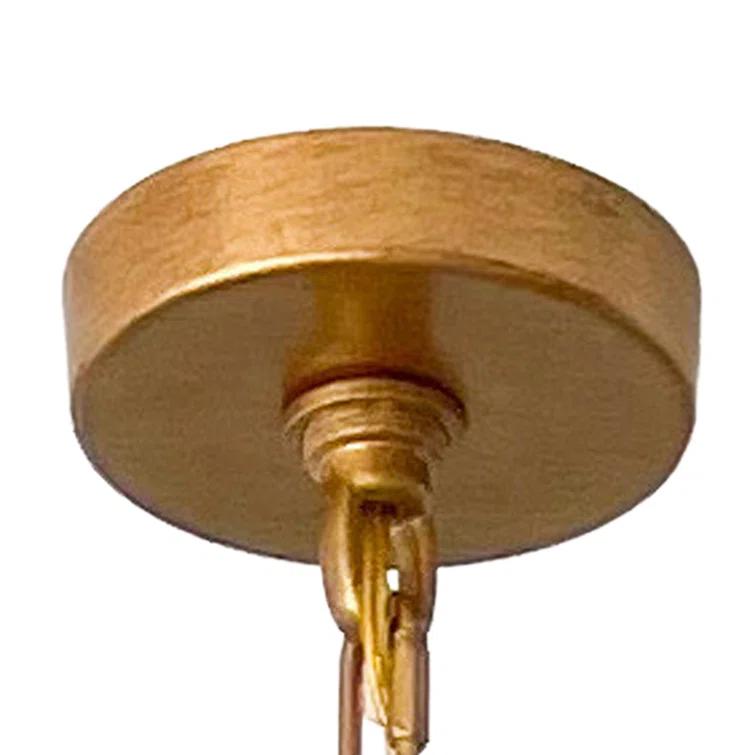Carney 3 Light Metal Dimmable Scalloped Chandelier