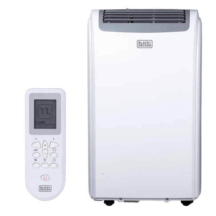 BLACK+DECKER 10,000 BTU SACC/CEC Portable Air Conditioner, 700 Sq. Ft. 14,000 BTU ASHRAE 128, White