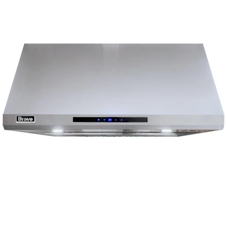 BRAVO KITCHEN 36" Steel 256 CFM Ducted (Vented) Under Cabinet Range Hood with Baffle Filter