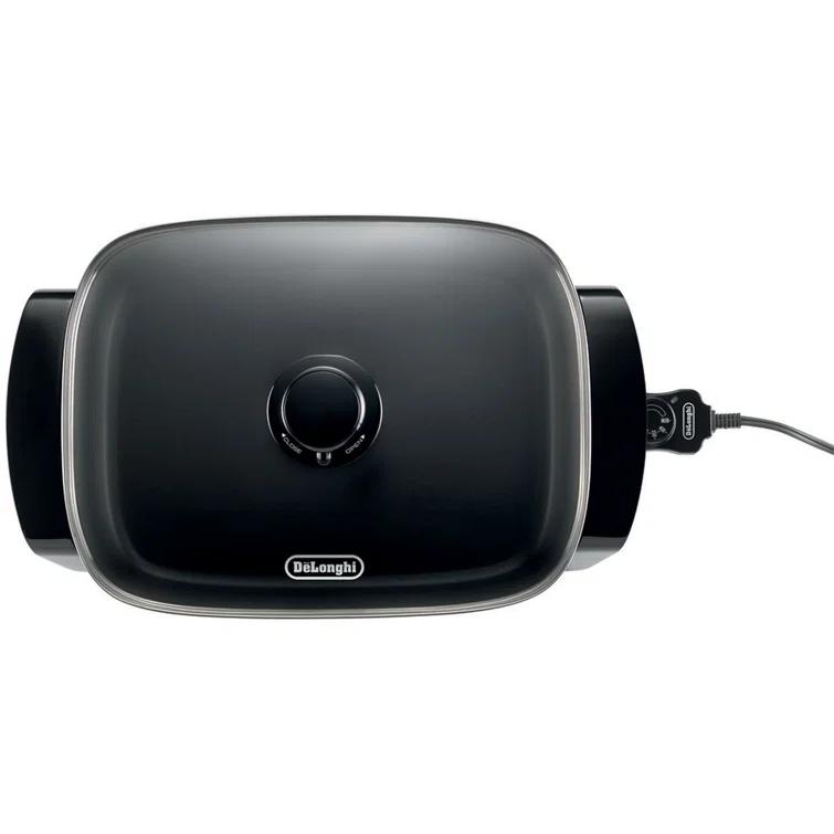 De'Longhi Electric Skillet with Tempered Glass Lid - Large Cooking Surface