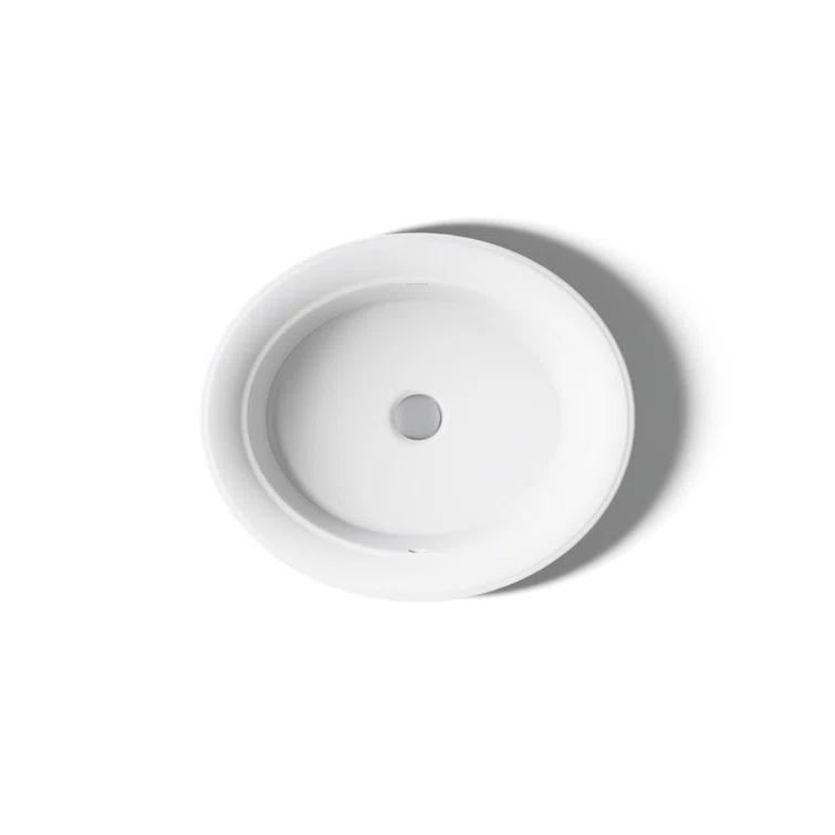 Artifacts 21 In. Oval Drop-In Bathroom Sink