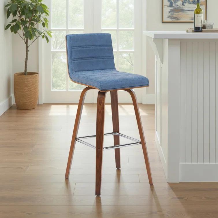 Biance Solid Wood Swivel Bar & Counter Stool
