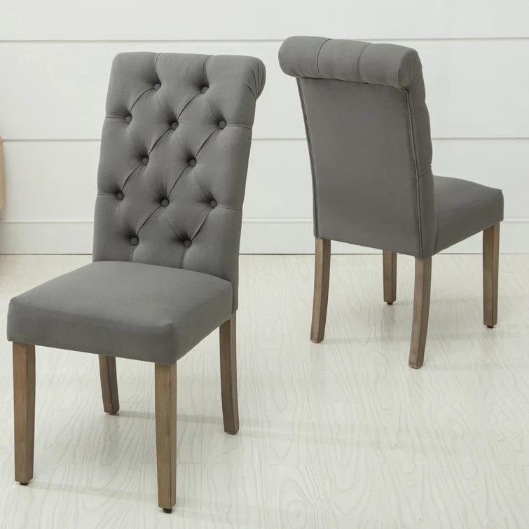 Ophelia & Co. Monarda 18.75'' H Tufted Upholstered Side Chair (Set of 2)