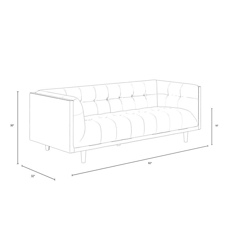 George 82'' Upholstered Sofa
