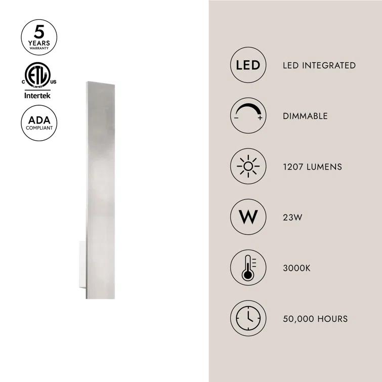 Vesta Aluminum LED Wall Sconce