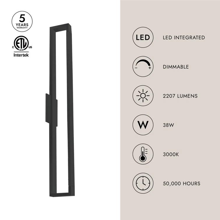 Swivel Brushed Nickel Dimmable LED Wall Sconce