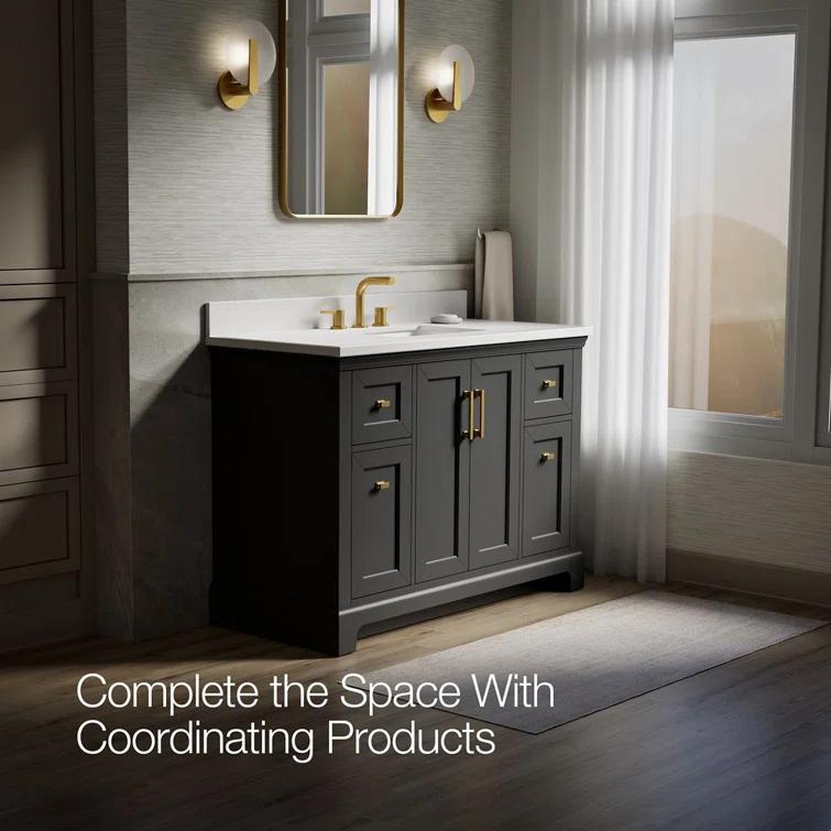 Charlemont 48 In. Bathroom Vanity Cabinet With Sink And Quartz Top