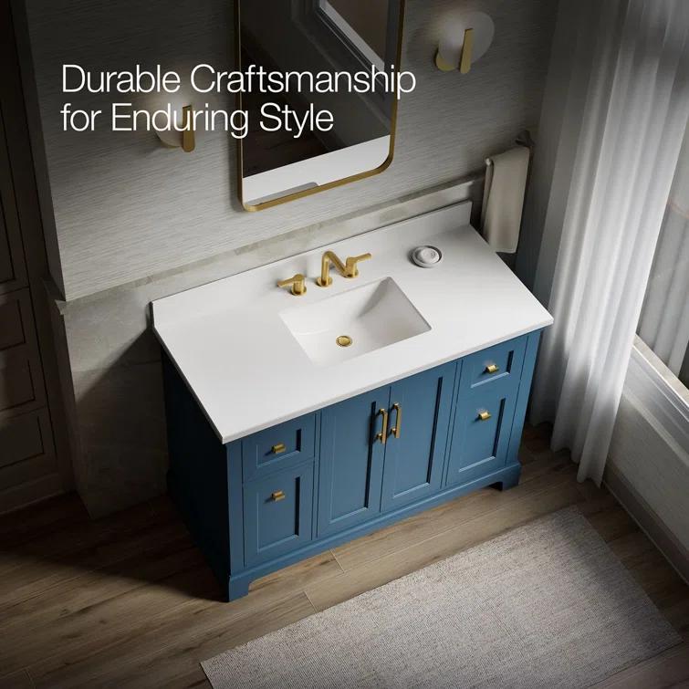 Charlemont 48 In. Bathroom Vanity Cabinet With Sink And Quartz Top