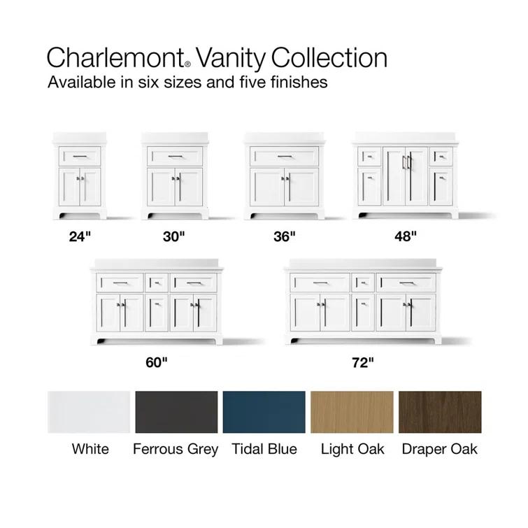 Charlemont 48 In. Bathroom Vanity Cabinet With Sink And Quartz Top