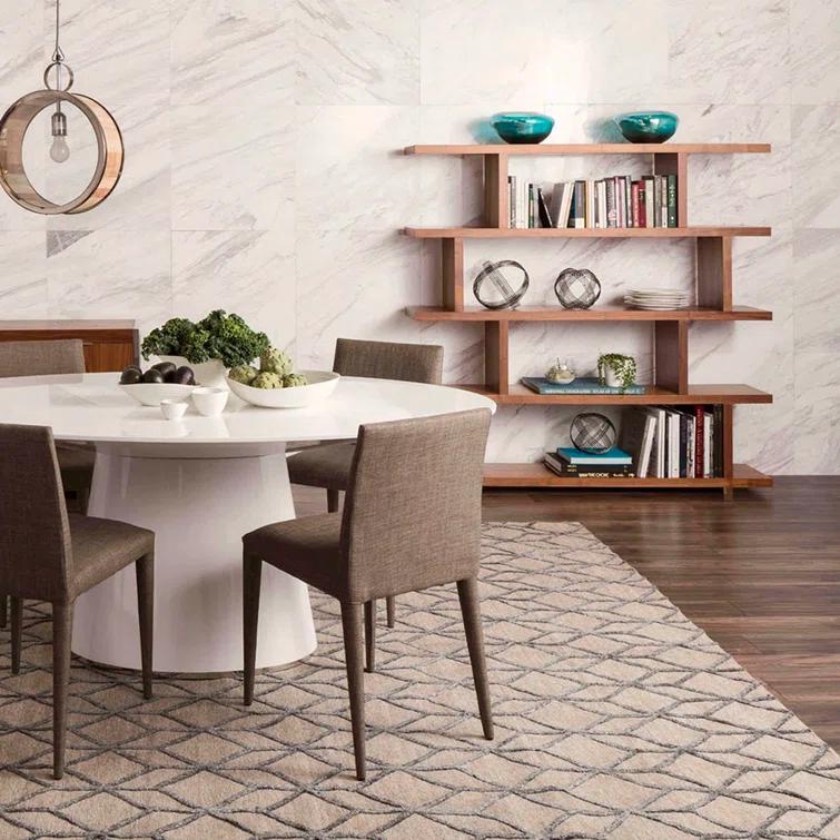 Modern Staggered Bookshelf (63")