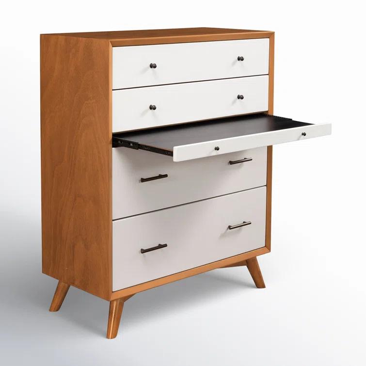 Williams 4 Drawer 38'' W Solid Wood Chest