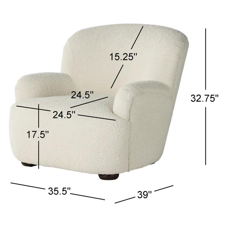 Preston Accent Chair - Natural Sheepskin