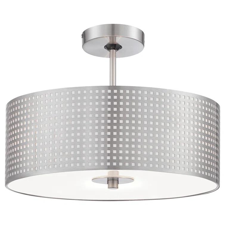 1 - Light Brushed Nickel Single Pendant