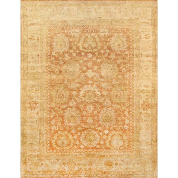 Oushak Hand Knotted Wool Oriental Rug