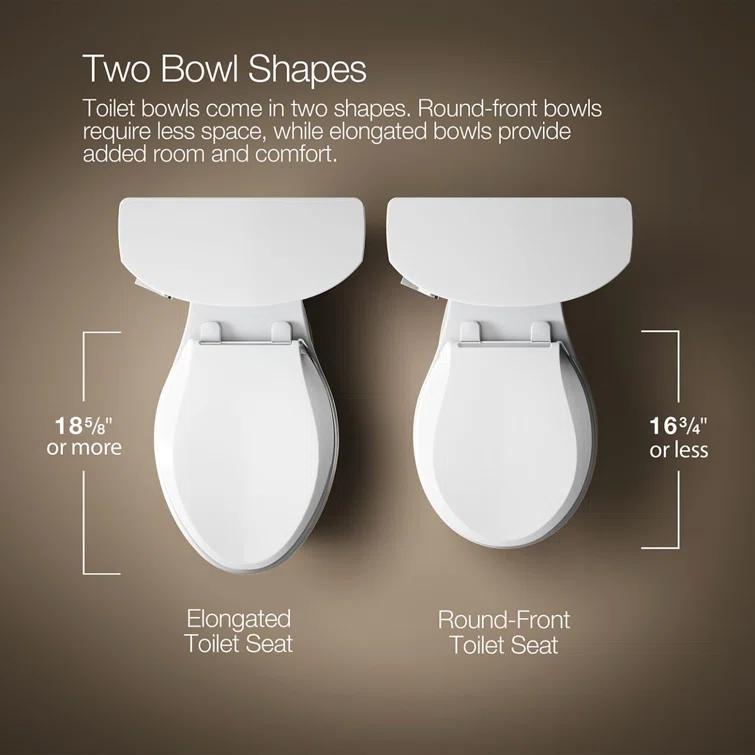 Veil Wall-Hung Compact Elongated Toilet, Dual-Flush