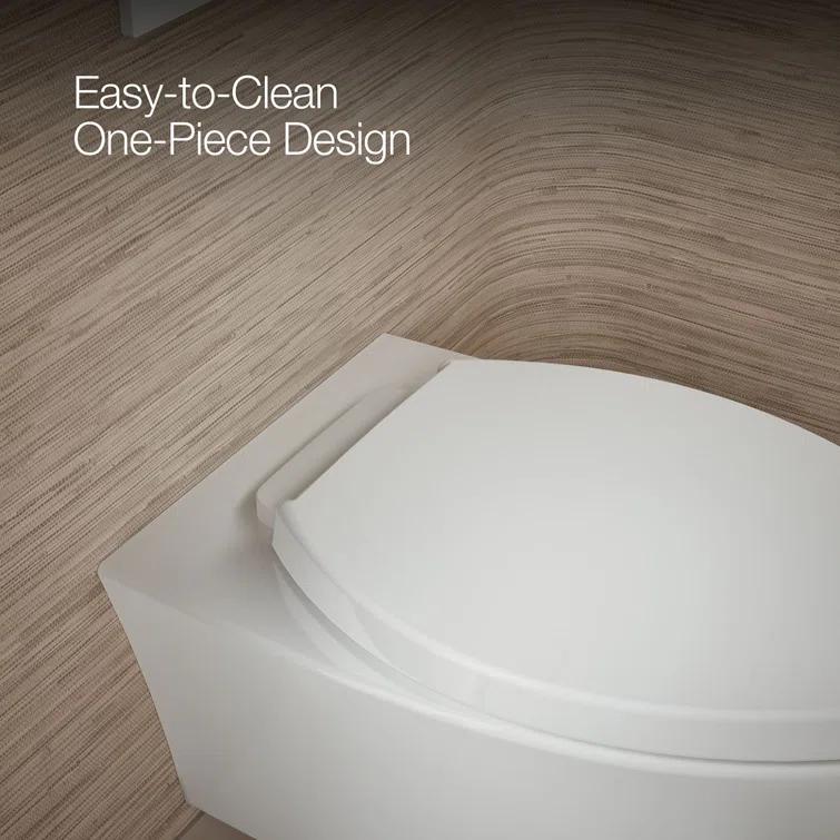 Veil Wall-Hung Compact Elongated Toilet, Dual-Flush