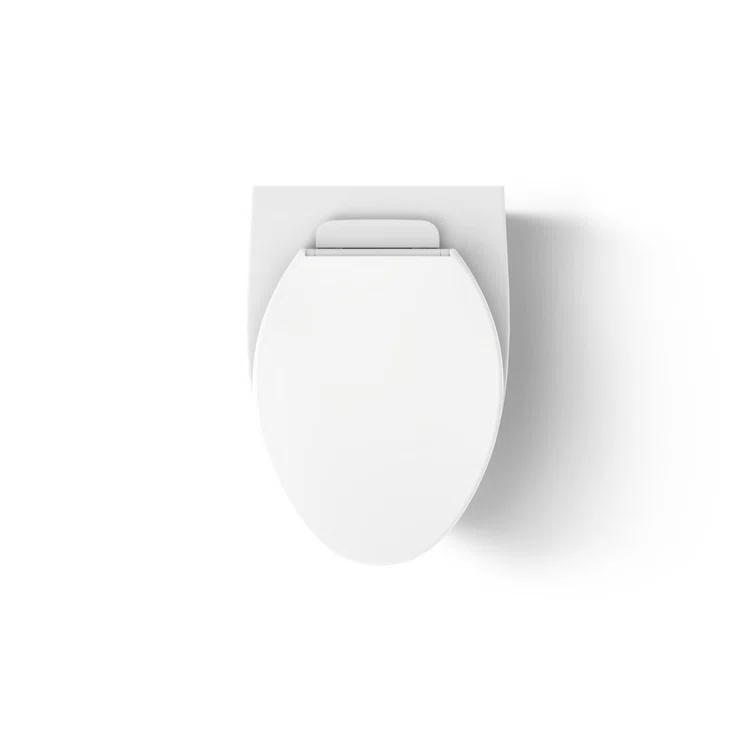 Veil Wall-Hung Compact Elongated Toilet, Dual-Flush