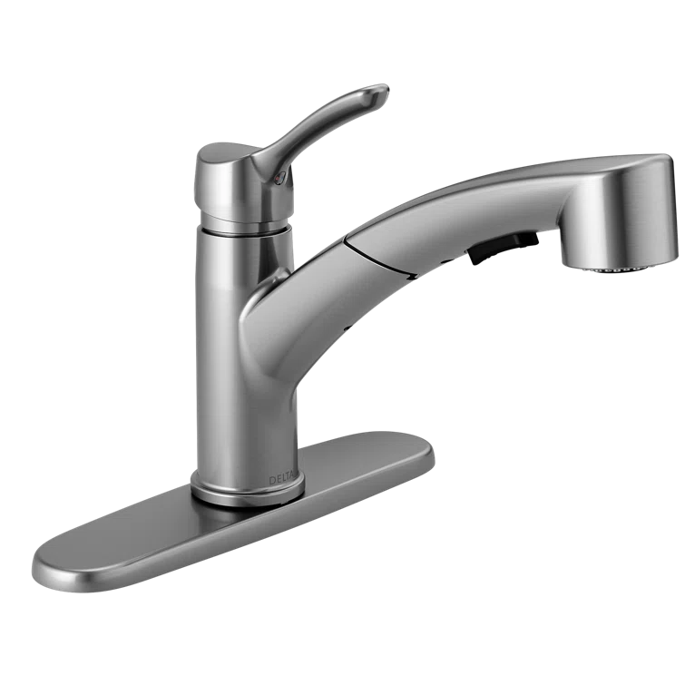 Collins Pull Out Sprayer Kitchen Sink Faucet, Single Handle Kitchen Faucet