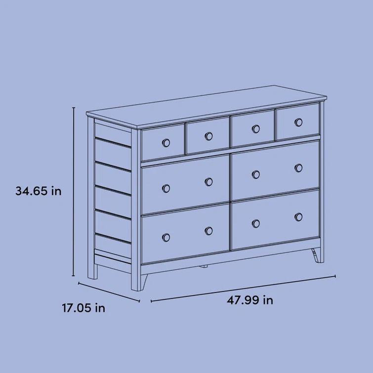 Moss 6 Drawer Double Dresser