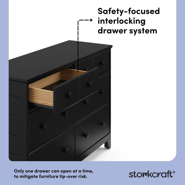 Moss 6 Drawer Double Dresser