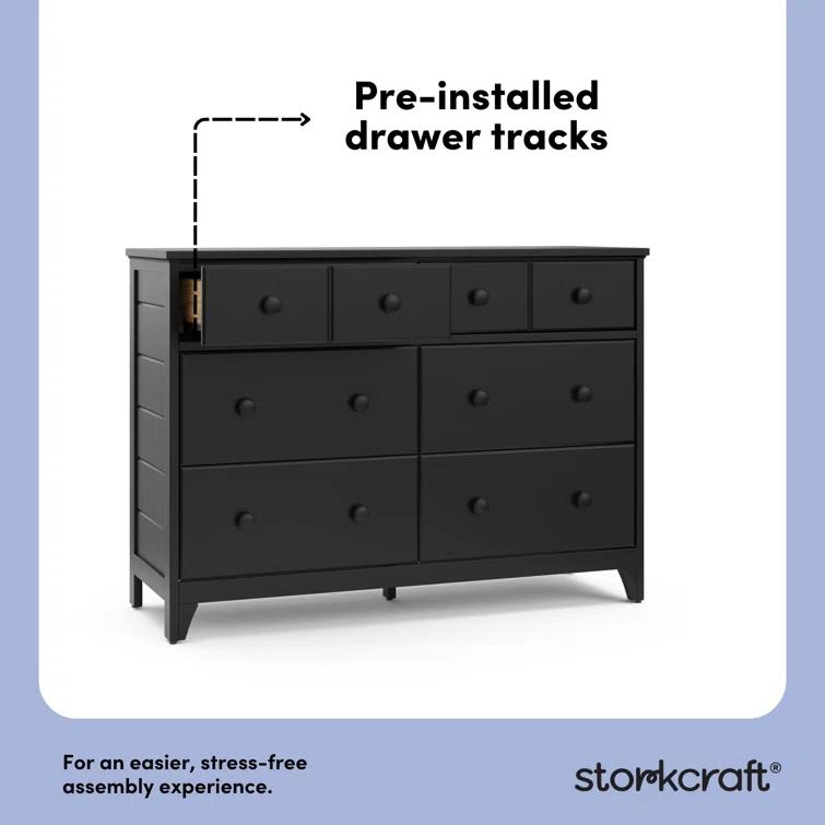 Moss 6 Drawer Double Dresser