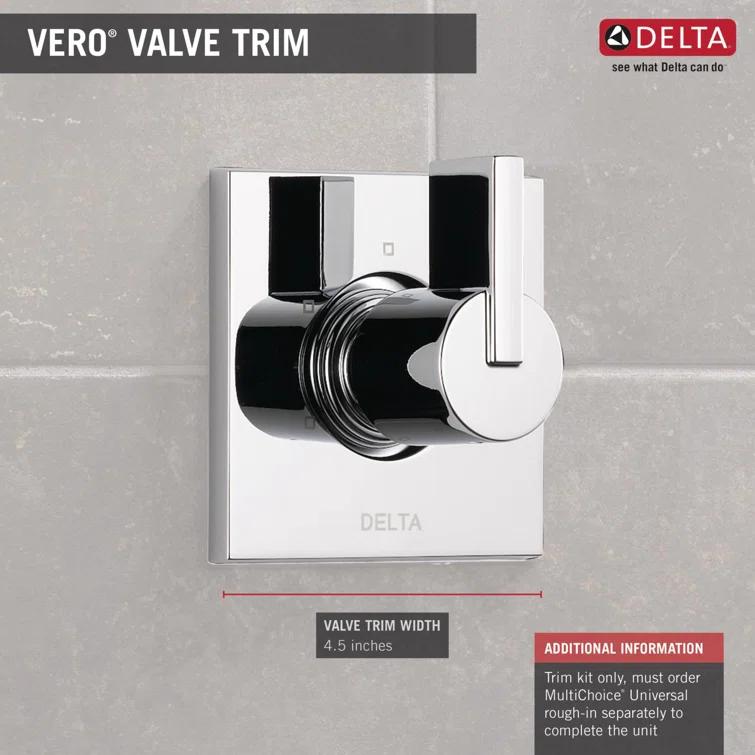 Vero 3-Setting Shower Handle Diverter Trim Kit, Diverter Valve Trim Kit