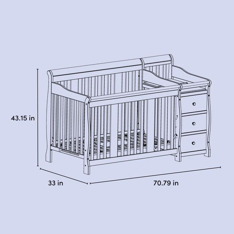 Portofino 5-in-1 Convertible Crib and Changer