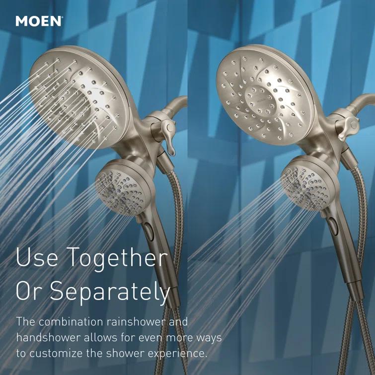Moen Engage Tub and Shower Faucet with Magnetix Dual Shower Heads, Valve Included