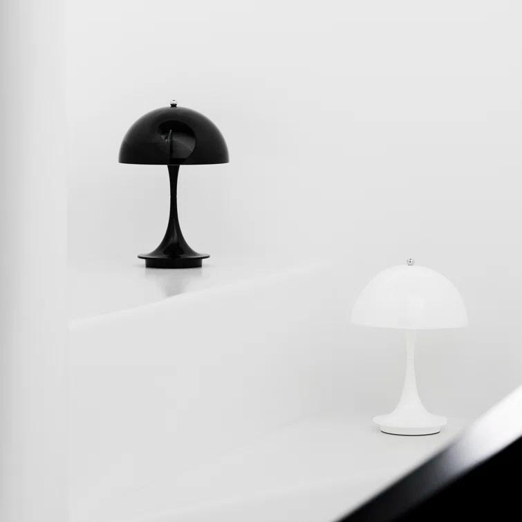 Black Acrylic Cordless Portable Outdoor Table Lamp