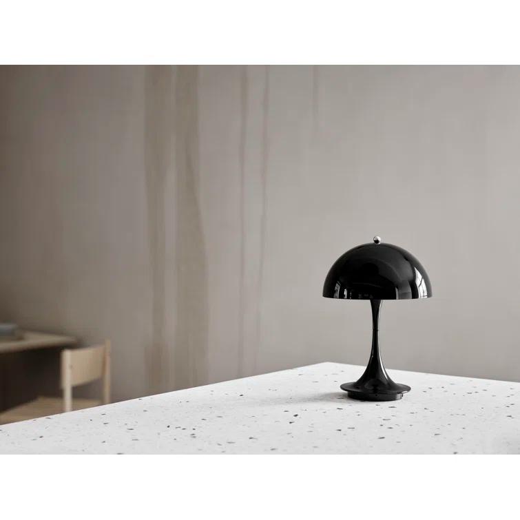 Black Acrylic Cordless Portable Outdoor Table Lamp
