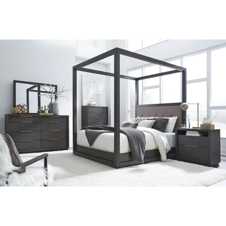 Eloise Upholstered Canopy Bed