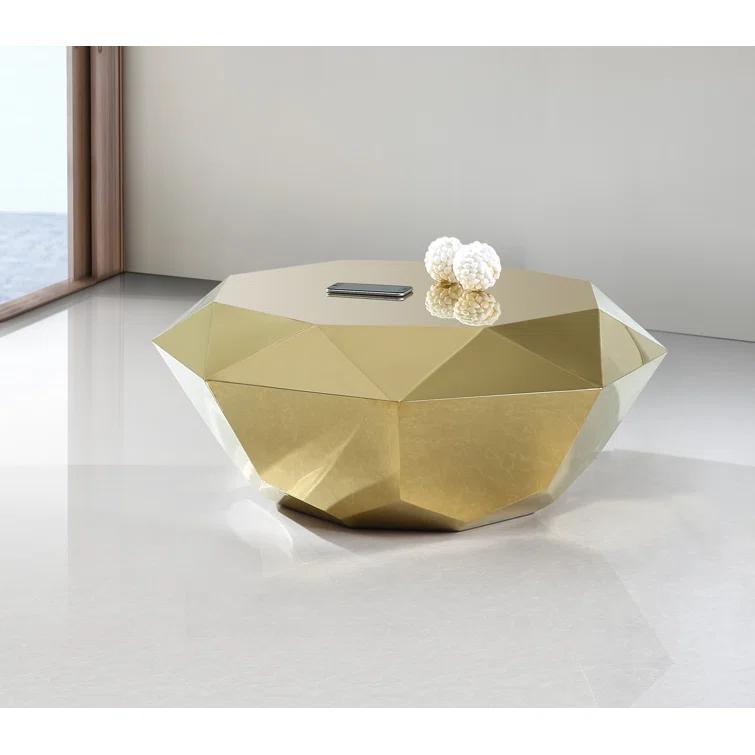 Meridian Furniture Gemma Gold Coffee Table