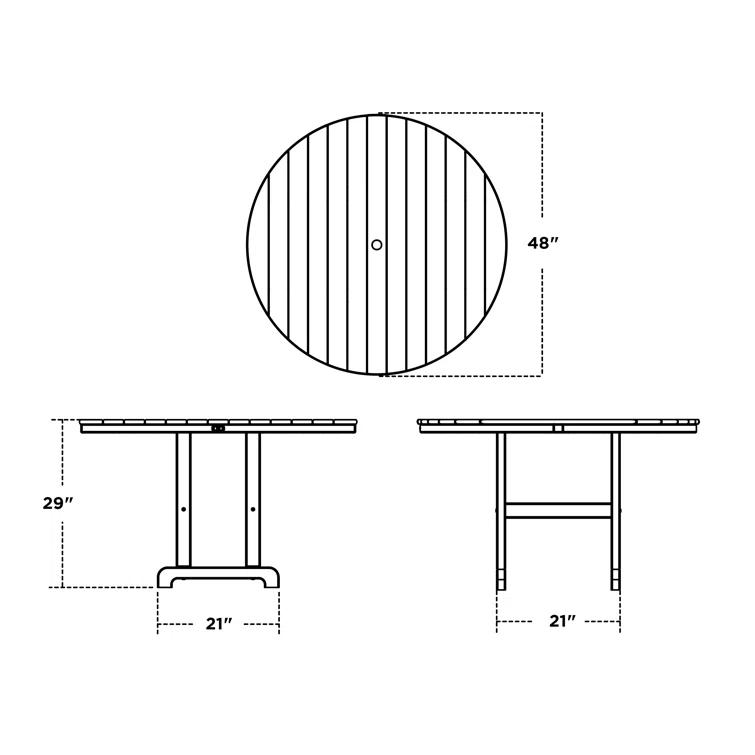 Round Farmhouse Dining Table