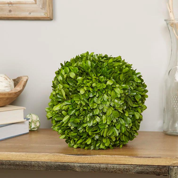 Plum & Post Boxwood Ball Faux (Fake) 8"