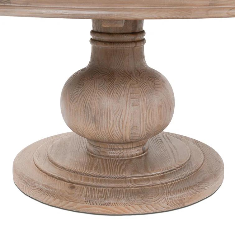 Birch Lane™ Dadeville Pine Round Solid Wood Dining Table