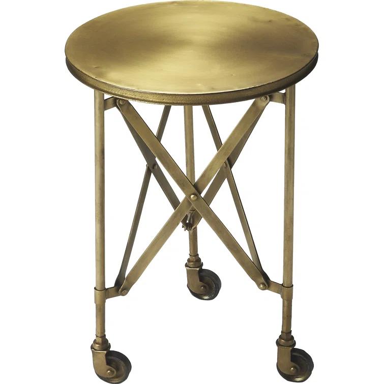 Butler Specialty Industrial Chic Costigan End Table In Antique Gold
