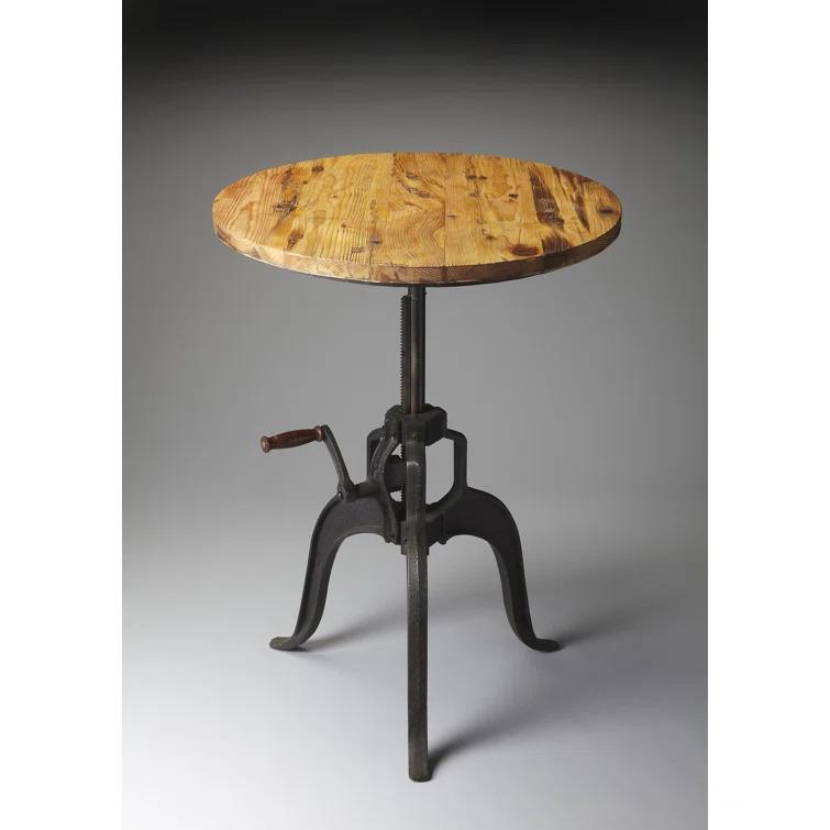 Butler Specialty Metalworks Round Wood Top Pub Table