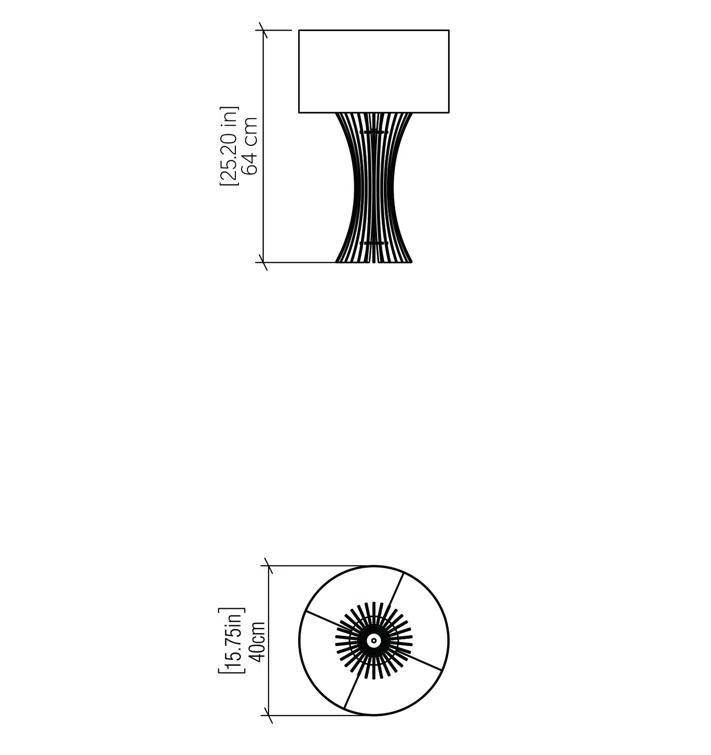 Stecche Di Legno Wood Lamp